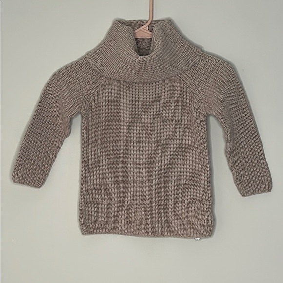 Old Navy 5T Tan Cowl Neck Girls Sweater Kids Knit - Picture 1 of 6